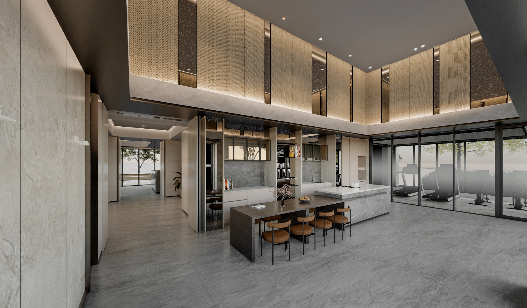 多功能廚藝教室3D示意圖